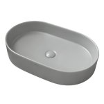       Galatea Design Bujur Umywalka 60x38 z korkiem klik-klak jasno szary mat/light grey matt GD78330DTMH W MAGAZYNIE!!