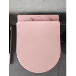       Galatea Design Bulat Miska WC wisząca bezrantowa z deską wolnoopadającą 49x37 cm Pink matt/Różowy mat GDB2342MP