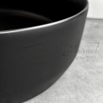      Galatea Design Bulat Umywalka stawiana na blat ∅39 cm z korkiem klik-klak Black matt/Czarny mat GD112DTMB TRANSPORT GRATIS!! W MAGAZYNIE!!