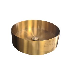          Galatea Design Circle Umywalka stawiana na blat Ø40 cm z korkiem klik-klak Brushed Gold PVD 54601BRG W MAGAZYNIE!! 