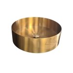          Galatea Design Circle Umywalka stawiana na blat Ø40 cm z korkiem klik-klak Brushed Gold PVD 54601BRG W MAGAZYNIE!! 