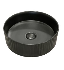  Galatea Design Corak Umywalka stawiana na blat 36x11,5 cm bez korka Black matt/Czarny mat GD78728TMB WYPRZEDAŻ EKSPOZYCJI