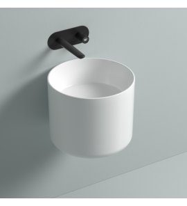 Galatea Design Core Umywalka ścienna ∅45 biały połysk GDW111TGW