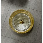       Galatea Design Crystal Umywalka szklana ∅40 honey gold z korkiem klik klak GDGL05DTOR W MAGAZYNIE!!