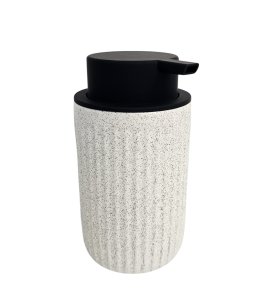      Galatea Design Dozownik do mydła stojący biały/czarny mat GDDOZWHMB W MAGAZYNIE!!