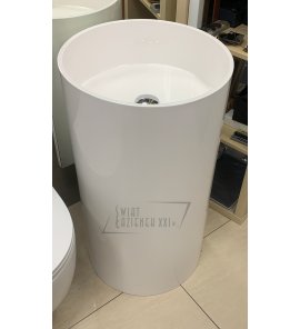    Galatea Design Ego Umywalka wolnostojąca z korkiem klik klak H83 cm biały połysk BSB03G 