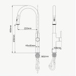      Galatea Design Ginger Bateria kuchenna gunmetal GDF14MG W MAGAZYNIE!!
