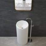 Galatea Design Eterna Umywalka wolnostojąca z korkiem klik klak ∅40 biały mat GDMYN421MW