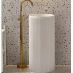 Galatea Design Eterna Umywalka wolnostojąca z korkiem klik klak ∅40 biały mat GDMYN421MW