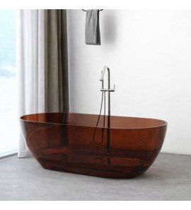 Galatea Design Juliette Wanna wolnostojąca Resinmood 175x75 Dark Brown GDFU1038/175CQDB