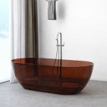 Galatea Design Juliette Wanna wolnostojąca Resinmood 175x75 Dark Brown GDFU1038/175CQDB