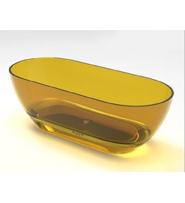 Galatea Design Juliette Wanna wolnostojąca Resinmood 175x75 Apricot Yellow GDFU1038/175X75CQAY