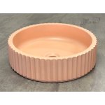         Galatea Design Kek Umywalka stawiana na blat ∅39 cm peach pink matt/brzoskwiniowy róż mat GDMC030MPP W MAGAZYNIE!!
