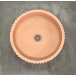         Galatea Design Kek Umywalka stawiana na blat ∅39 cm peach pink matt/brzoskwiniowy róż mat GDMC030MPP W MAGAZYNIE!!