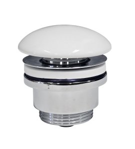     Galatea Design Korek umywalkowy Click Clack uniwersalny ceramiczny biały GDPLCE W MAGAZYNIE!!