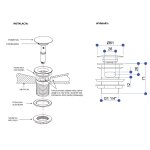   Galatea Design Korek umywalkowy klik-klak Old brass GDW11OLB W MAGAZYNIE!!