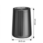   Galatea Design Kosz łazienkowy 10L gunmetal GD10LGM W MAGAZYNIE!!