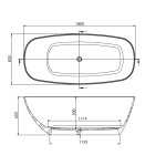 Galatea Design Lucca Wanna 180x82 biały połysk GWLUC180.GPB.WH