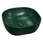  Galatea Design Lurus Umywalka stawiana na blat 41,5x14,5 cm z korkiem klik-klak Dark Green matt/Ciemny zielony mat GD78106TMDG W MAGAZYNIE !!!