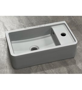  Galatea Design Menarik Umywalka stawiana na blat 44x25 cm light grey/jasny szary mat GDMR033LG WYPRZEDAŻ EKSPOZYCJI!!