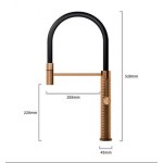   Galatea Design Mentha Bateria kuchenna brushed rose gold GD1146RG W MAGAZYNIE!!