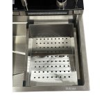                     Galatea Design Modus S Zlew z wodospadem, myjką do szklanek, dozownikiem, bateria 3-funkcyjną ZESTAW 75x46 wpuszczany stainless steel GDP31IX WYPRZEDAŻ KOLORU!!  OSTATNIE SZTUKI 