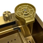        Galatea Design Modus Zlew wielofunkcyjny 75x45 cm wpuszczany z baterią Gold GDP171OR