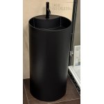 Galatea Design One Umywalka wolnostojąca Ø44xh87 cm z korkiem klik klak carbone GUONE44.KMM.CA GUPIL.CA