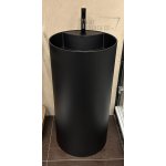 Galatea Design One Umywalka wolnostojąca Ø44xh87 cm z korkiem klik klak carbone GUONE44.KMM.CA GUPIL.CA