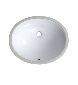   Galatea Design Oval Umywalka podblatowa 43,5x36 biały połysk GD003GW W MAGAZYNIE!!