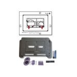   Galatea Design Przycisk spłukujący do ciemnych płytek czarny GDBAZACTG W MAGAZYNIE!!