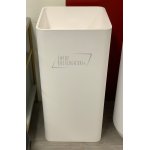 Galatea Design Quadro Umywalka wolnostojąca z korkiem klik klak H83 cm biały mat BSB01M