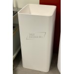 Galatea Design Quadro Umywalka wolnostojąca z korkiem klik klak H83 cm biały mat BSB01M