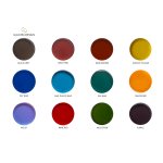 Galatea Design Madelein Wanna wolnostojąca Resinmood 160x80 Yellow Red GDFU1005/160CQYR