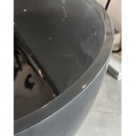          Galatea Design Reflex Wanna wolnostojąca Resinmood 150x70 light grey z korkiem klik klak gunmetal GDFY8010150LG WYPRZEDAŻ EKSPOZYCJI!!