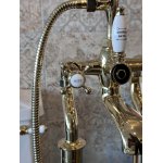          Galatea Design Retro Bateria wannowa wolnostojąca złoty połysk GDT818W7GOLD W MAGAZYNIE!!