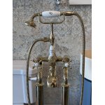          Galatea Design Retro Bateria wannowa wolnostojąca złoty połysk GDT818W7GOLD W MAGAZYNIE!!