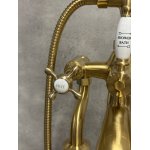          Galatea Design Retro Bateria wannowa wolnostojąca złoty szczotkowany GDT818W7BRG W MAGAZYNIE!!