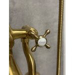          Galatea Design Retro Bateria wannowa wolnostojąca złoty szczotkowany GDT818W7BRG W MAGAZYNIE!!