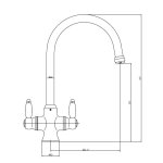    Galatea Design Retro Bateria kuchenna nikiel GDCH26NKL W MAGAZYNIE !!!