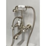    Galatea Design Retro Bateria wannowa ścienna z zestawem prysznicowym nikiel GDT8NKL W MAGAZYNIE!!