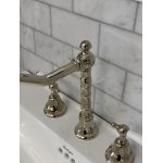   Galatea Design Retro Bateria umywalkowa 3-otworowa z korkiem nikiel GDT14NKL W MAGAZYNIE!!