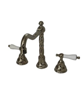   Galatea Design Retro Bateria umywalkowa 3-otworowa z korkiem nikiel GDT14NKL W MAGAZYNIE!!