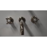   Galatea Design Retro Bateria umywalkowa podtynkowa 3-otworowa Nikiel GDCH28NKL W MAGAZYNIE!!