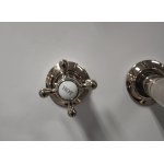   Galatea Design Retro Bateria umywalkowa podtynkowa 3-otworowa Nikiel GDCH28NKL W MAGAZYNIE!!