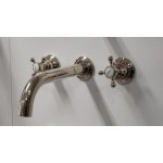   Galatea Design Retro Bateria umywalkowa podtynkowa 3-otworowa Nikiel GDCH28NKL W MAGAZYNIE!!