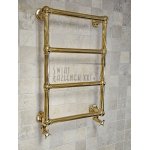      Galatea Design Retro Grzejnik wodny ścienny 74,8x49,8 cm z zaworami gold GDAHC100GOLD+GDAHC75GOLD W MAGAZYNIE!!