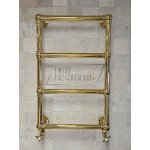      Galatea Design Retro Grzejnik wodny ścienny 74,8x49,8 cm z zaworami gold GDAHC100GOLD+GDAHC75GOLD W MAGAZYNIE!!