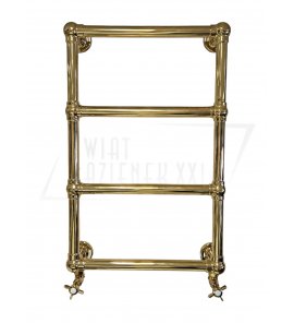      Galatea Design Retro Grzejnik wodny ścienny 74,8x49,8 cm z zaworami gold GDAHC100GOLD+GDAHC75GOLD W MAGAZYNIE!!