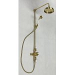 Galatea Design Retro Zestaw prysznicowy termostatyczny ścienny złoty szczotkowany GDAF3SBRG W MAGAZYNIE!!
